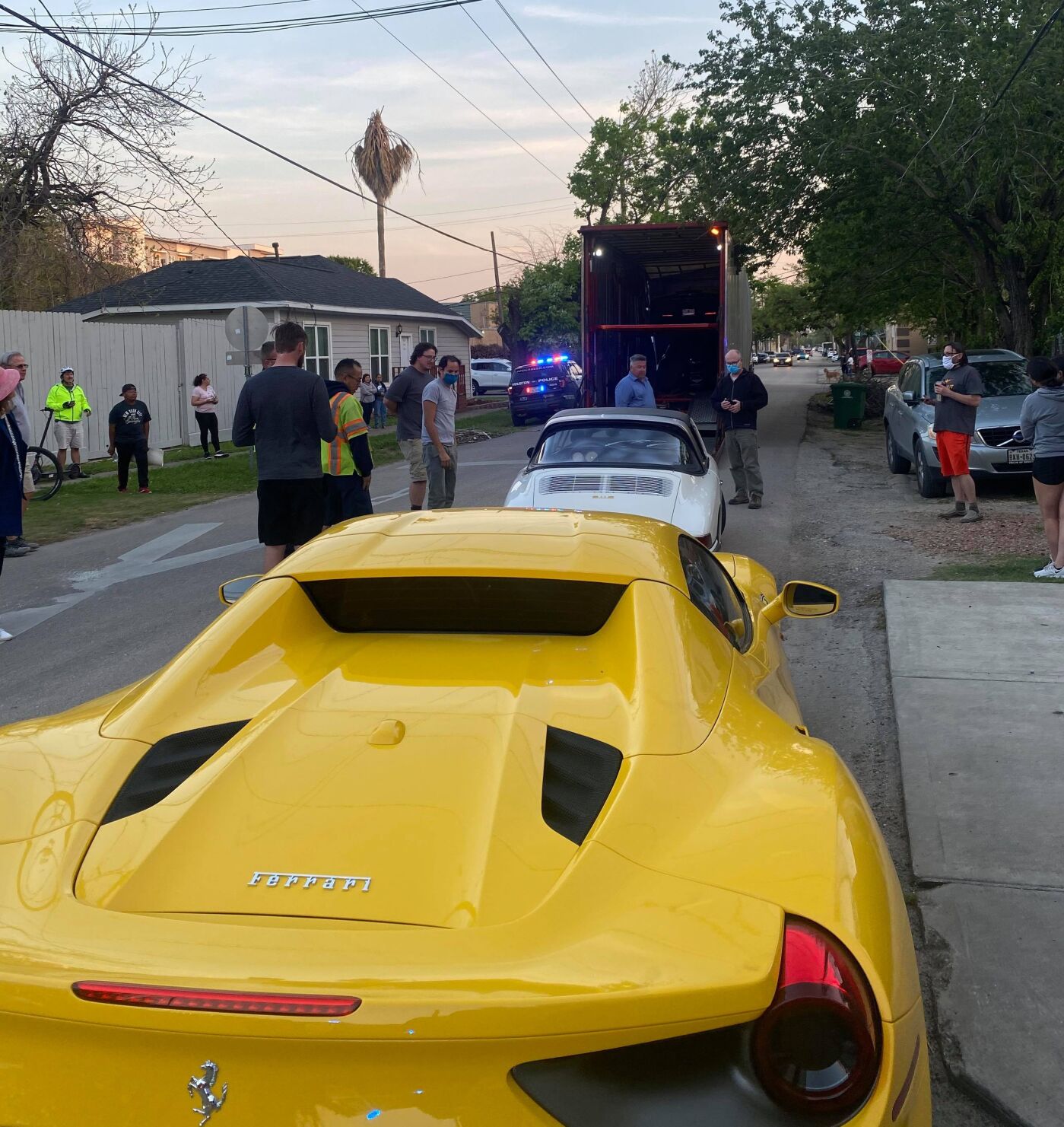 Yellow Ferrari